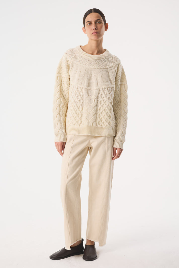 PEACE IVORY JUMPER